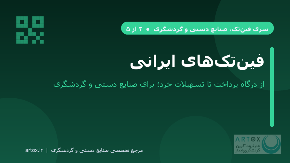 کاور مقاله فین‌تک‌های ایرانی و کاربرد آن‌ها در صنایع دستی و گردشگری