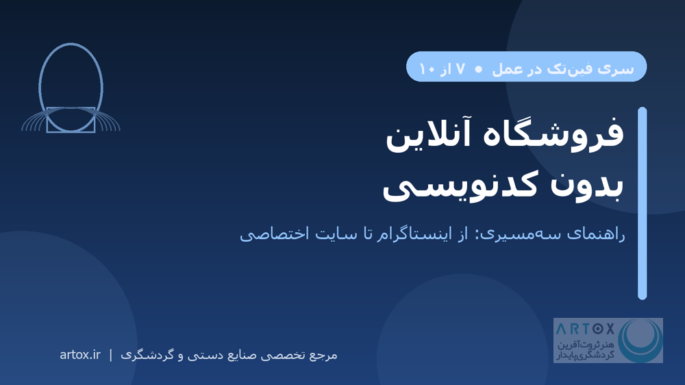 کاور مقاله فروشگاه آنلاین بدون کدنویسی برای صنایع دستی