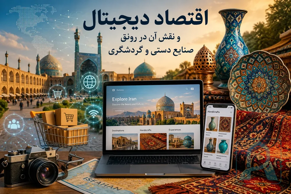 اقتصاد دیجیتال؛ پیشران نوین رونق صنایع دستی و گردشگری ایران